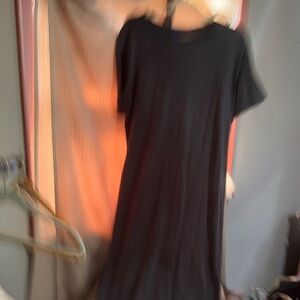 Old Navy Classic dark gray Tee dress-777